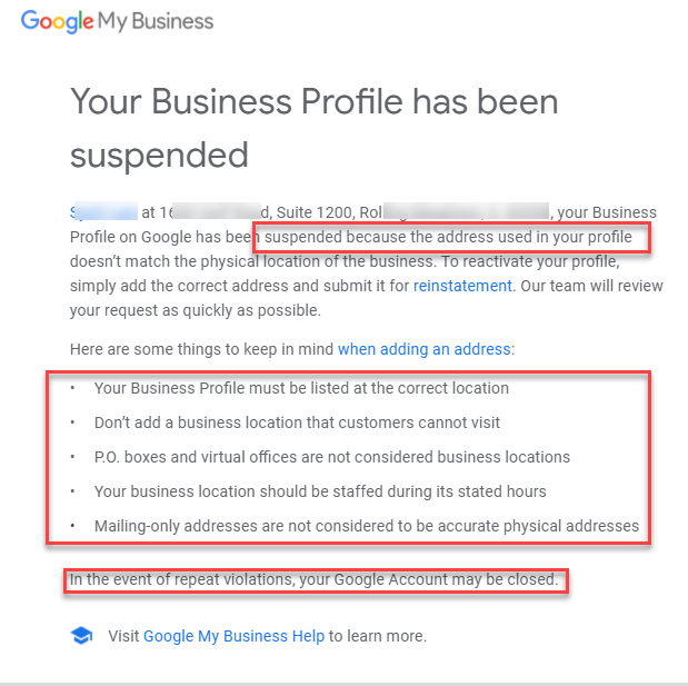 Why Google flags business profile updates